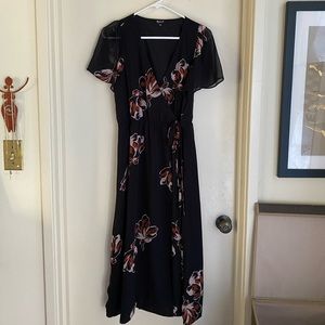 Madewell wrap midi dress